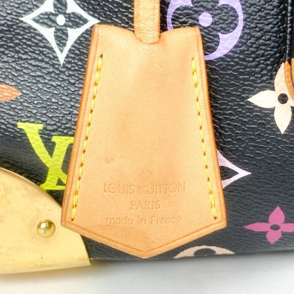 LOUIS VUITTON X TAKASHI MURAKAMI BLACK MONOGRAM MULTICOLOR SPEEDY 30 VINTAGE - Picture 9 of 13